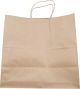 KRAFT BAGS WITH TWISTED HANDLES 13x7x13- 1X 250EA