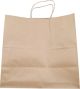 KRAFT BAGS WITH TWISTED HANDLES 13x7x17- 1X 250EA